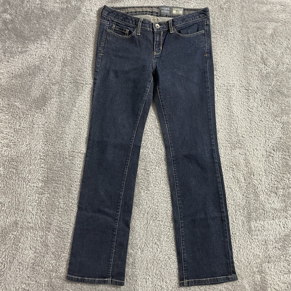 Converse One Star‎ Jeans Womens Size 6 Boot Cut Blue Denim Dark Wash Stretch